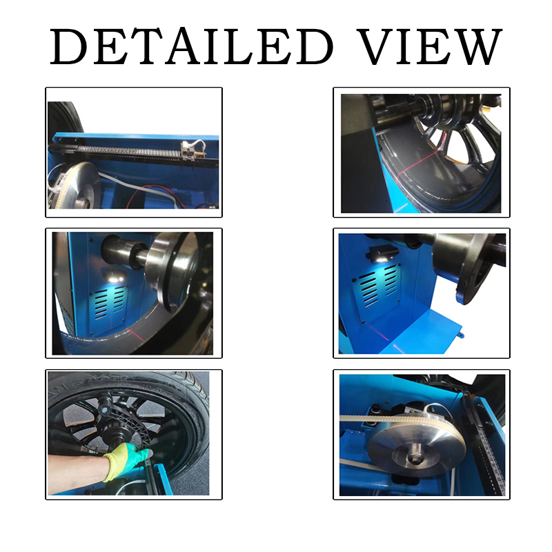 WHEEL BALANCER TP950A DETAILED VIEW