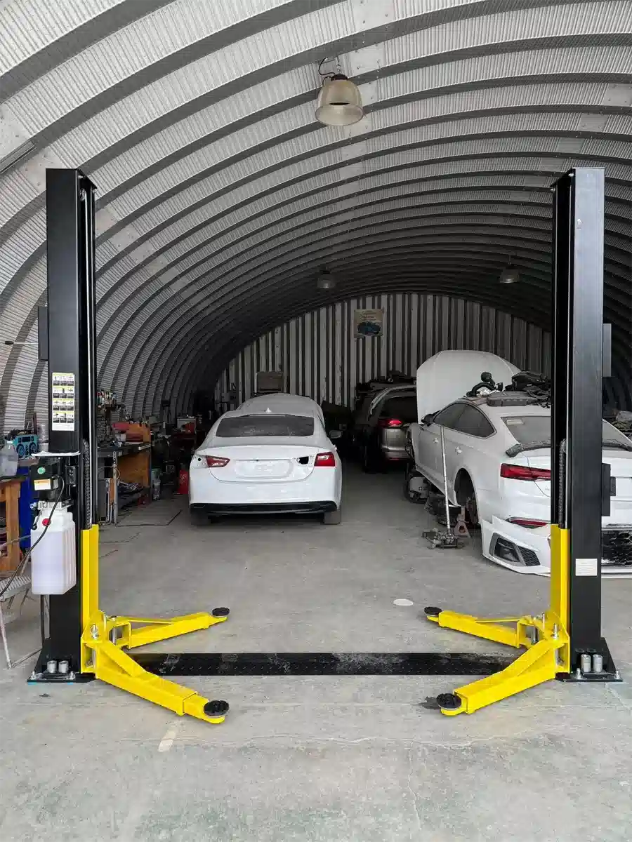two post car lift Scene diagram