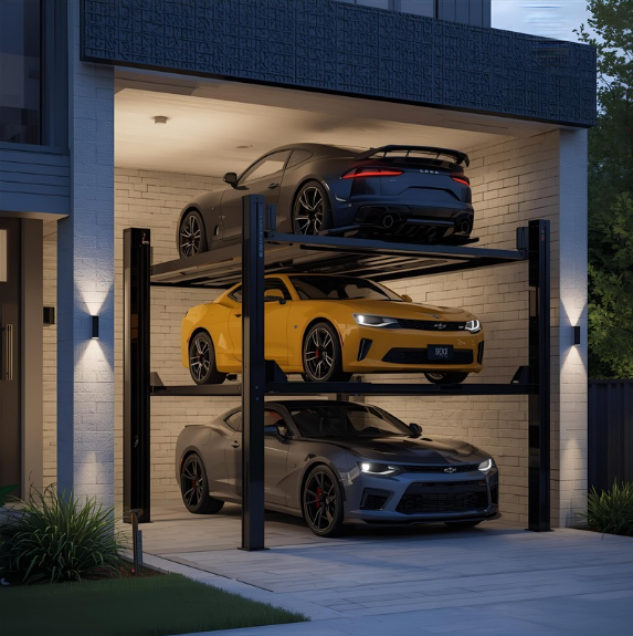 3 Car Stacker Lift